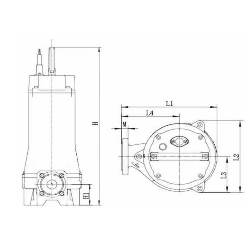 Насос дренажный LEO 50SWU15-5.5-0.75L