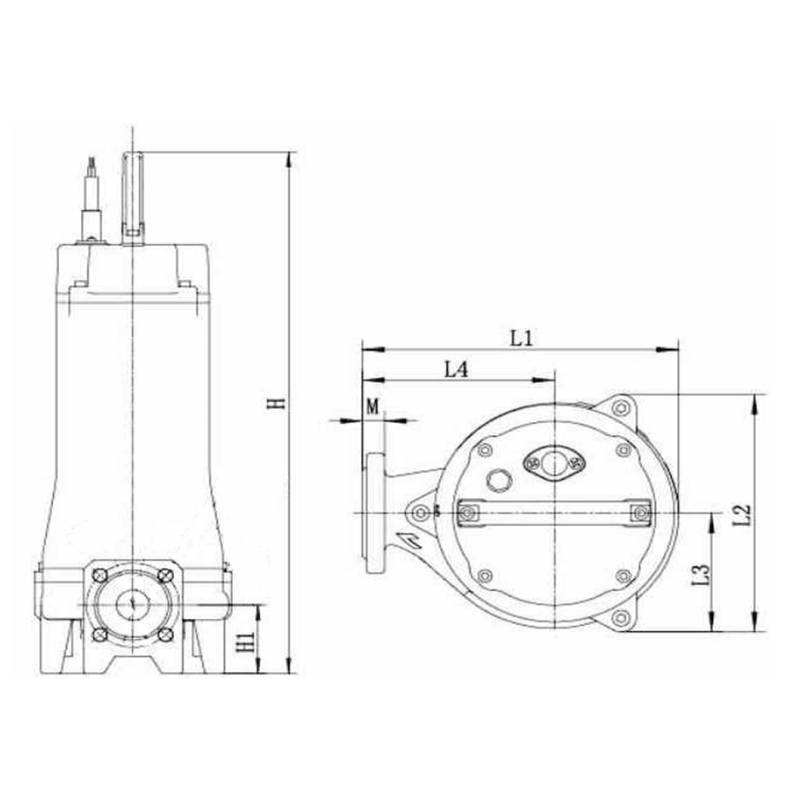 Насос дренажный LEO 50SWP12-30-4/QG