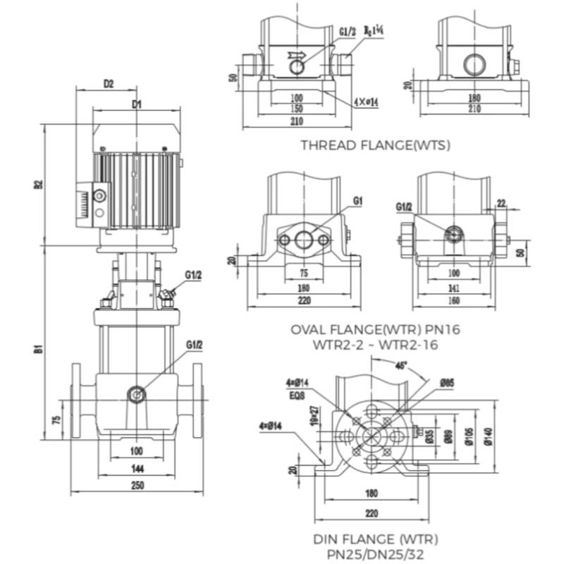 Насос LEO WTSm2-15