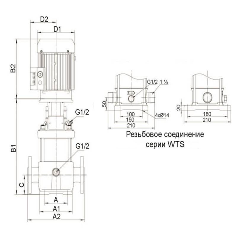 Насос LEO WTSm2-15 (220В)
