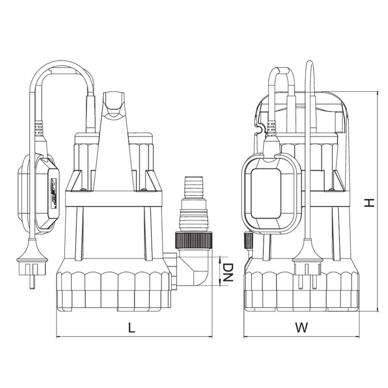 Насос дренажный LEO XKS-500Р