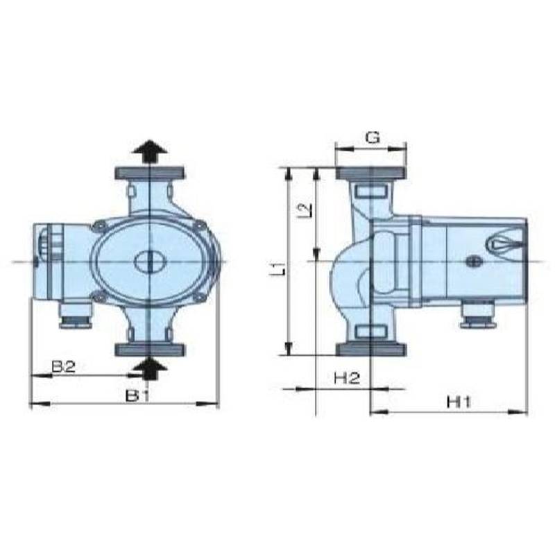 Насос циркуляционный Vodotok XRS20/6-130