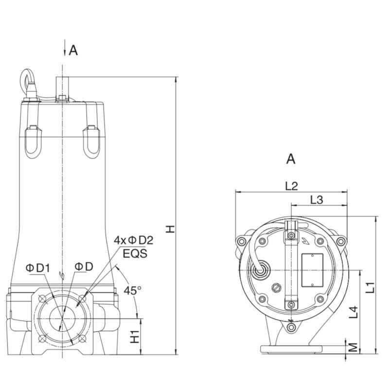 Насос дренажный LEO 32SWPm3.6-23-1.5L/QG