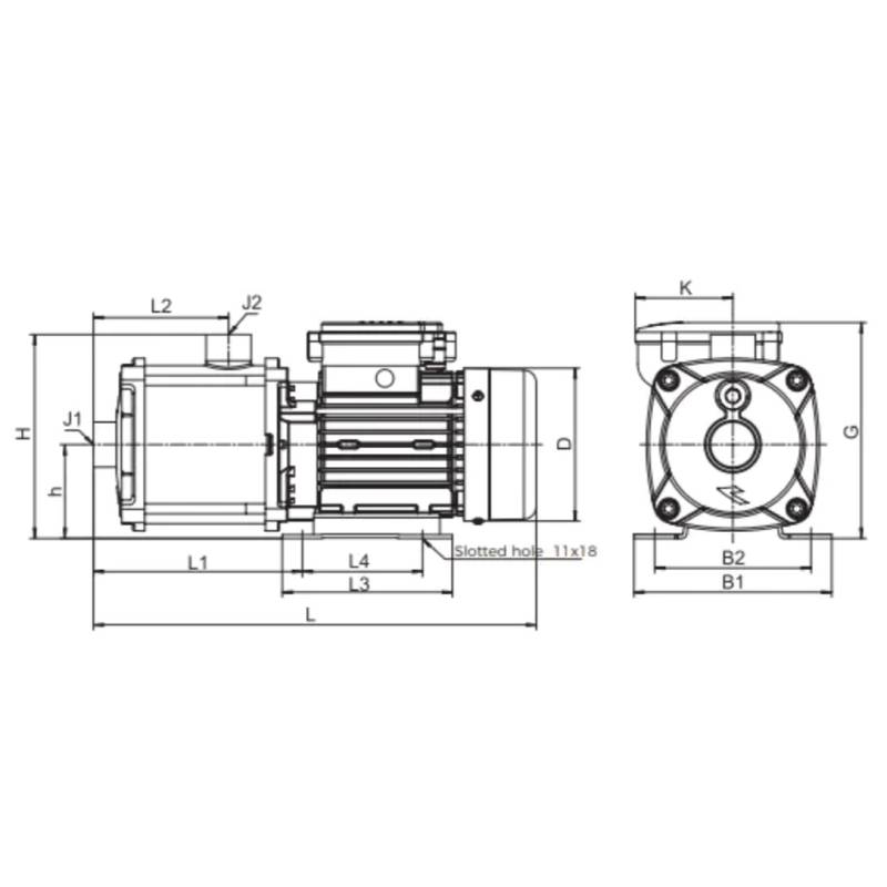 Насос LEO EMHm2-4