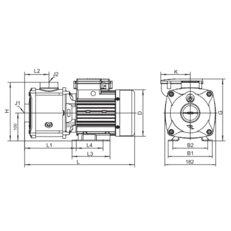 Насос LEO EMHm8-2/2