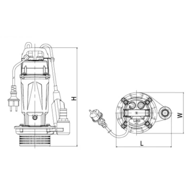 Насос дренажный LEO QX40-9-1.5L