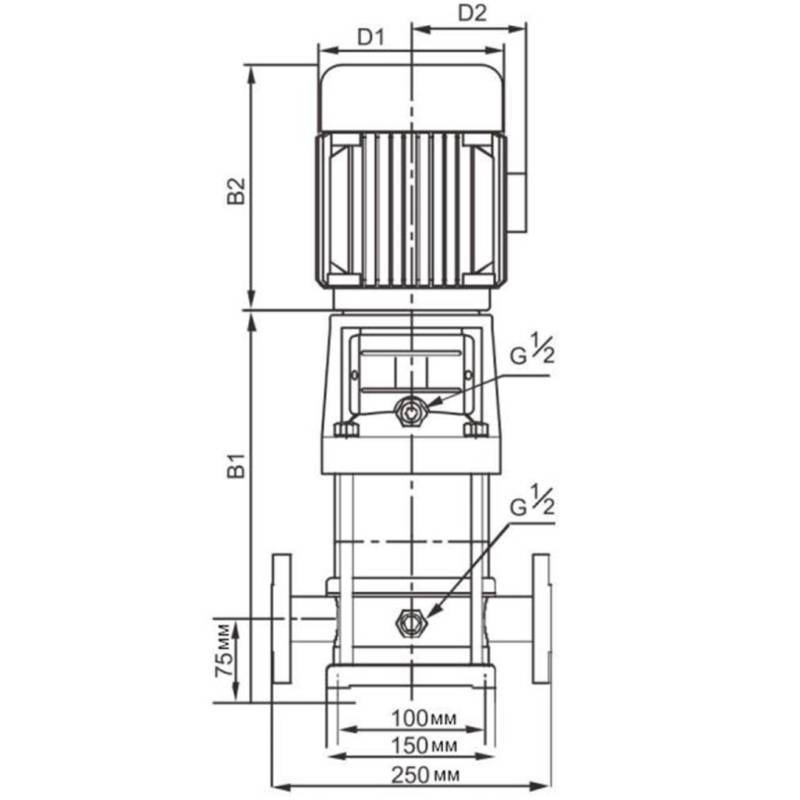 Насос повышения давления Vodotok LVR4-6-V (IE3, NSK, 380V)