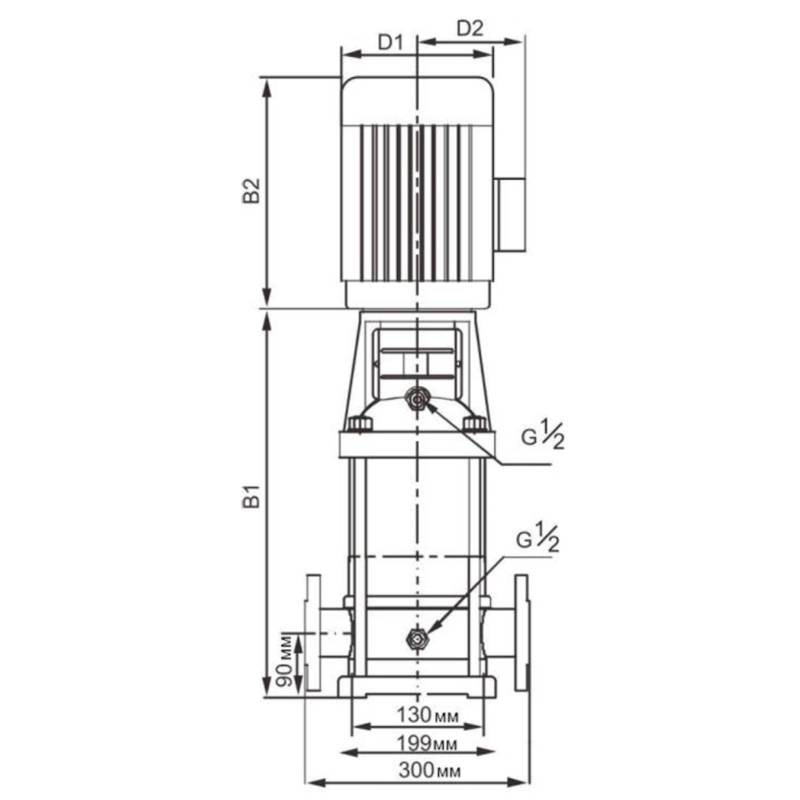 Насос повышения давления Vodotok LVR20-6-V (IE3, NSK, 380V)