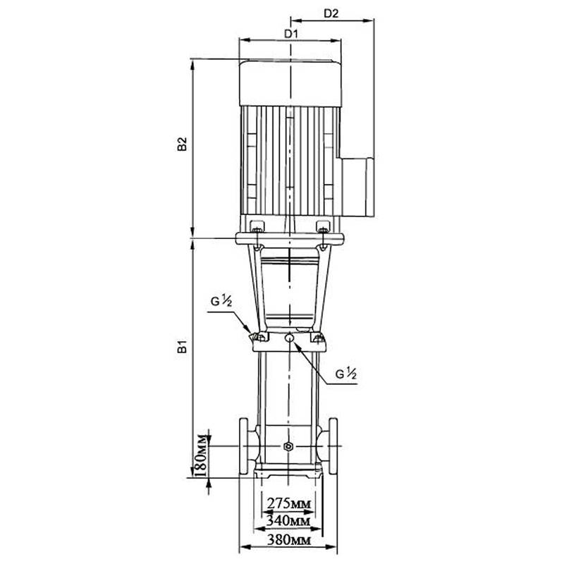 Насос повышения давления Vodotok LVR150-5-2-V (IE3, NSK, 380V)