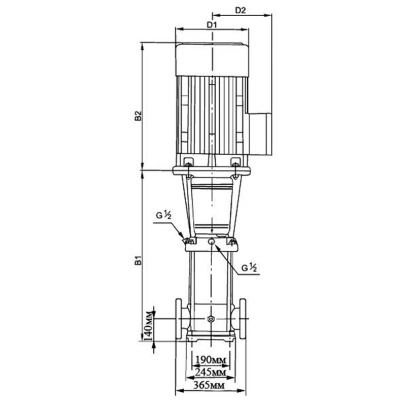 Насос Vodotok LVR64-3-1-V (380В, IE3 мотор, NSK)
