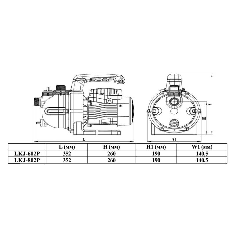 Насос LEO LKJ-802P