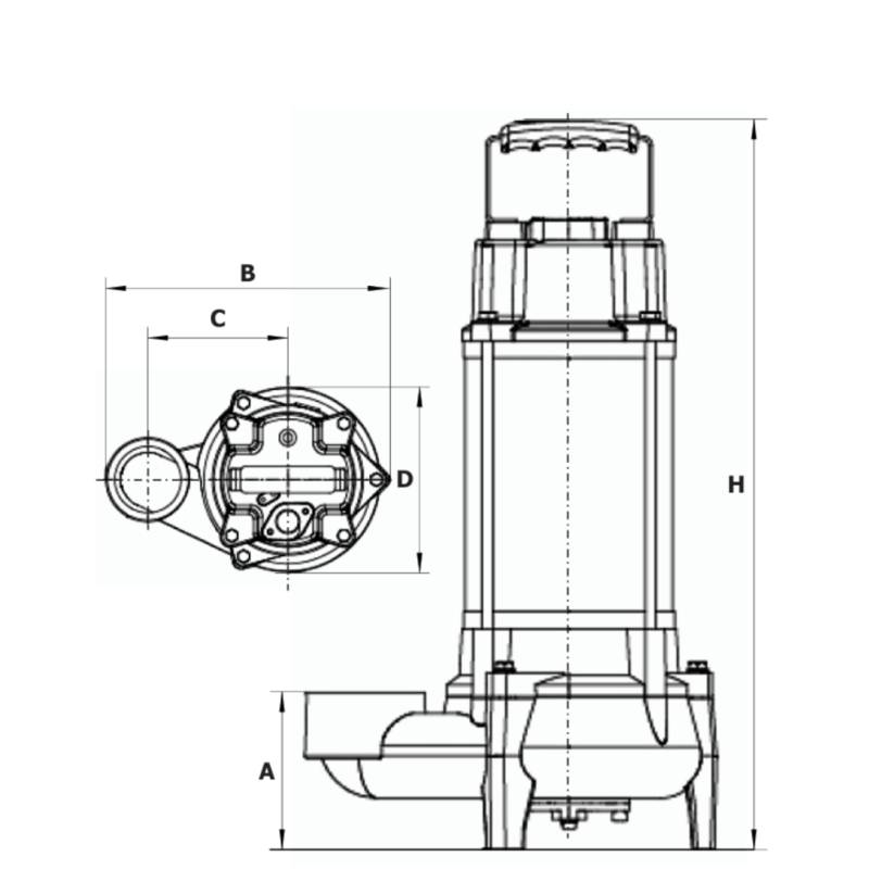 Насос дренажный Vodotok 32CSWQ3-4.5-0.37(2P,380V)-VCV