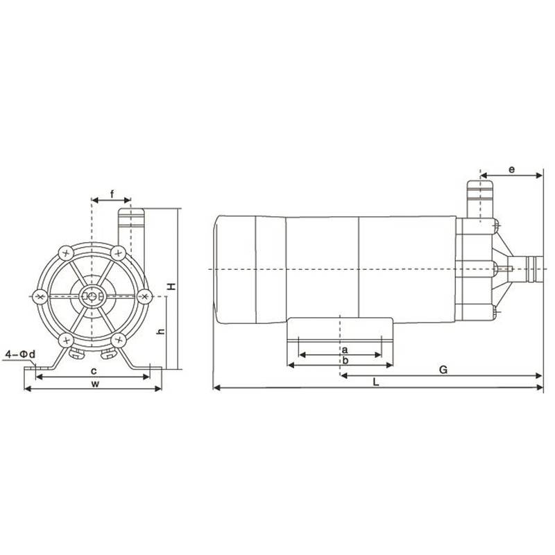Насос центробежный с магнитным приводом Vodotok MP-20R(220В)