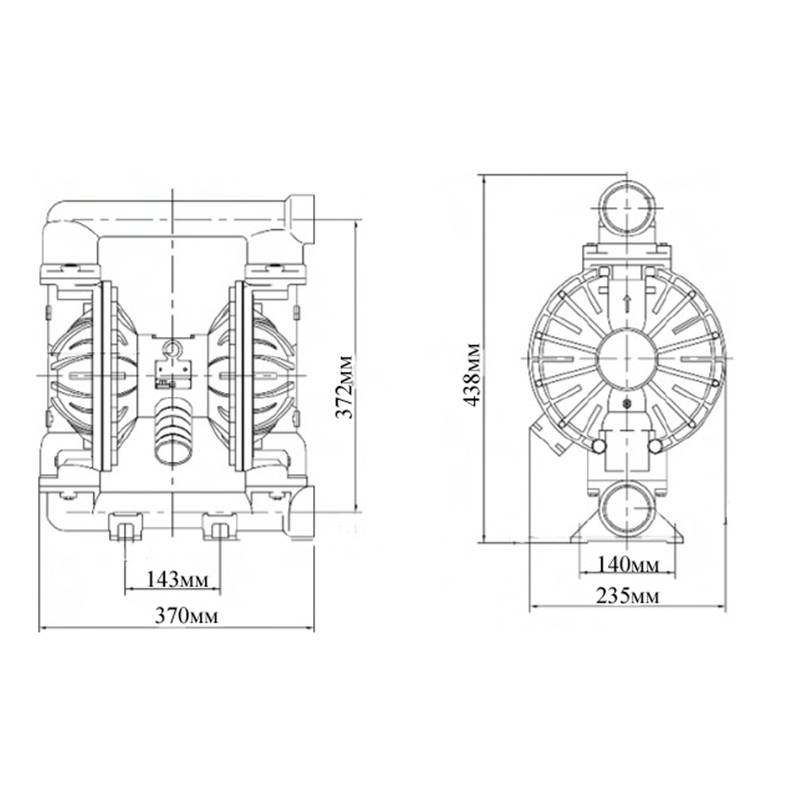 Насос диафрагменный Vodotok GMB2A-25B (AL/BUNA-N)
