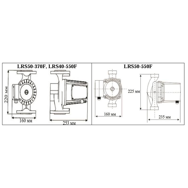 Насос циркуляционный Vodotok LRS50-370F