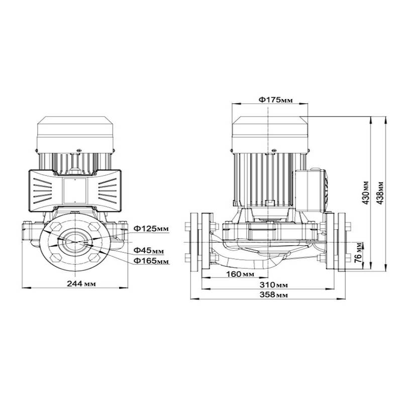 Насос циркуляционный LEO LP2200 (380В)