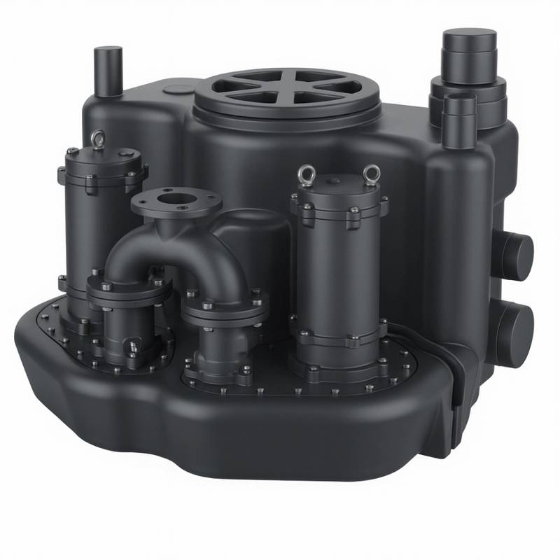 Насосная станция канализационная LEO WT350-15-15-3×2-WPA