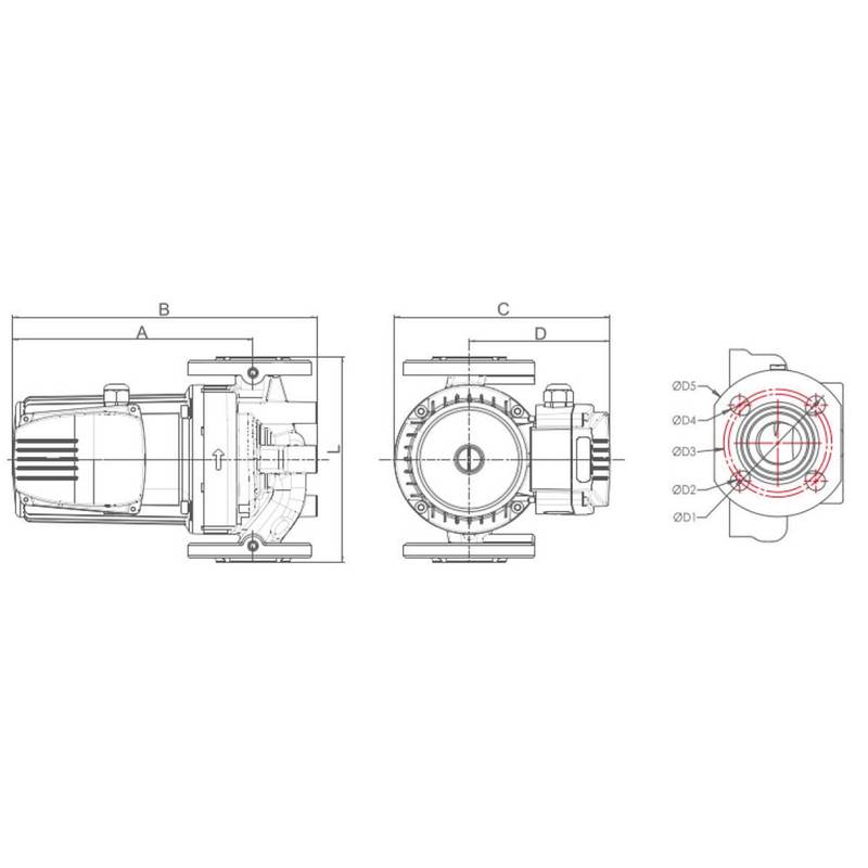 Насос циркуляционный Vodotok GRS32-9F(380В)-Premium