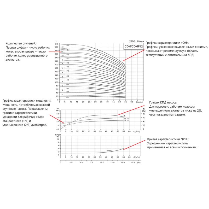 Насос вертикальный многоступенчатый CNP CDM42-3 (стандартное исполнение)