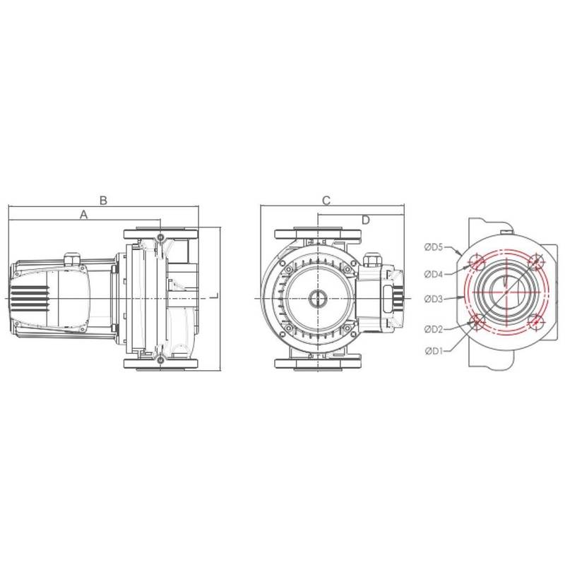 GRS_40-65_dimensional Насос циркуляционный Vodotok GRS40-13F(220В)-Premium