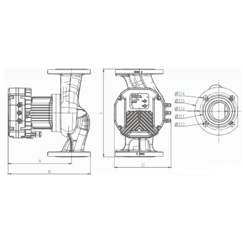 Насос циркуляционный Vodotok GRS80-80EA-F(220В)-Premium