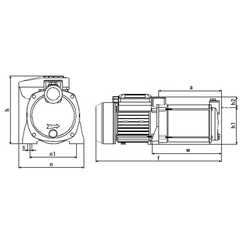 Насос центробежный многоступенчатый Vodotok EMHm-5м³/ч-8к-62м (2400Вт/220В)