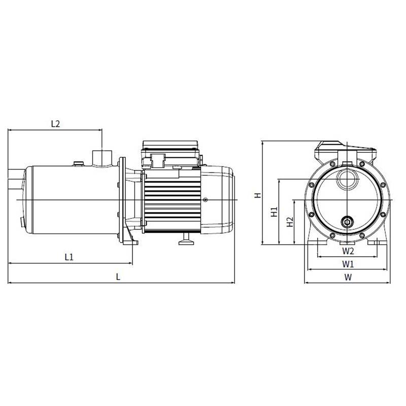 Насос центробежный многоступенчатый Vodotok EMHm-5м³/ч-3к-23м (1100Вт/220В)-Н