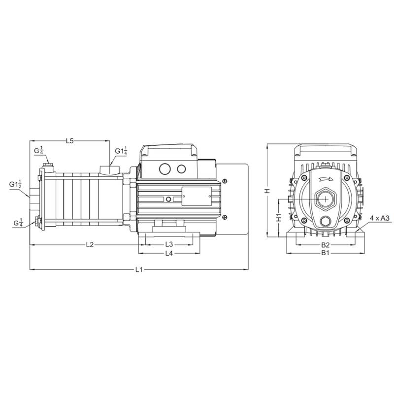 Насос LEO ECH10-40 (380В)
