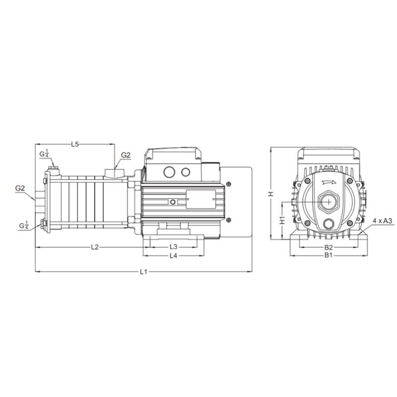 Насос LEO ECH15-40 (380В)