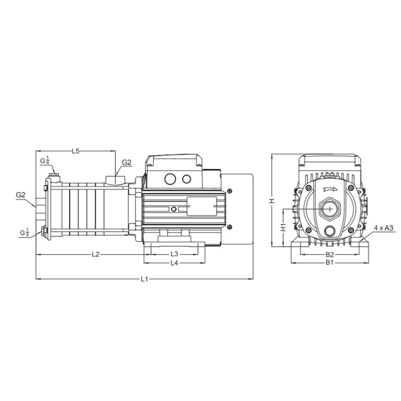 Насос LEO ECH20-40 (380В)