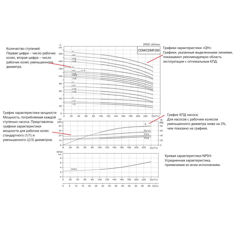 Насос вертикальный многоступенчатый CNP CDMF200-3-A-B (высокотемпературное исполнение)
