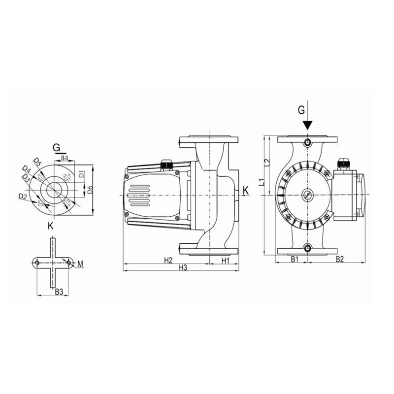Циркуляционный насос Aikon CMS(L)40-16F3M