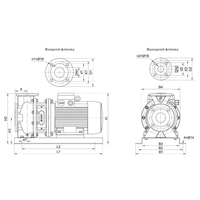 ZM_dimensional Центробежный насос CNP ZM100-80-250 (45кВт)