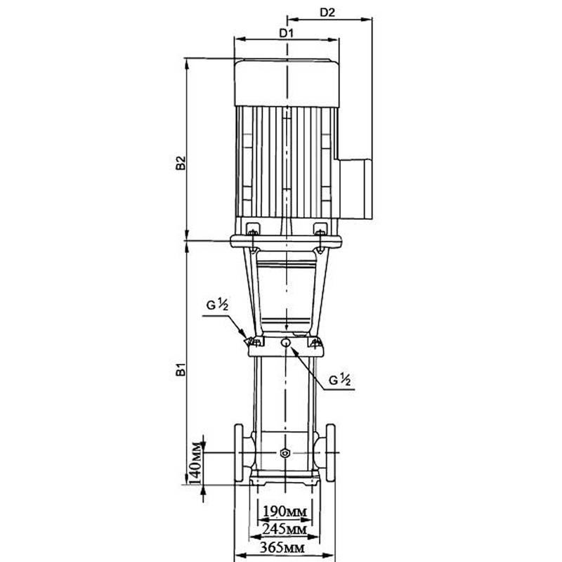 Насос повышения давления Vodotok LVR64-4-V(IE3, SKF, 380V)