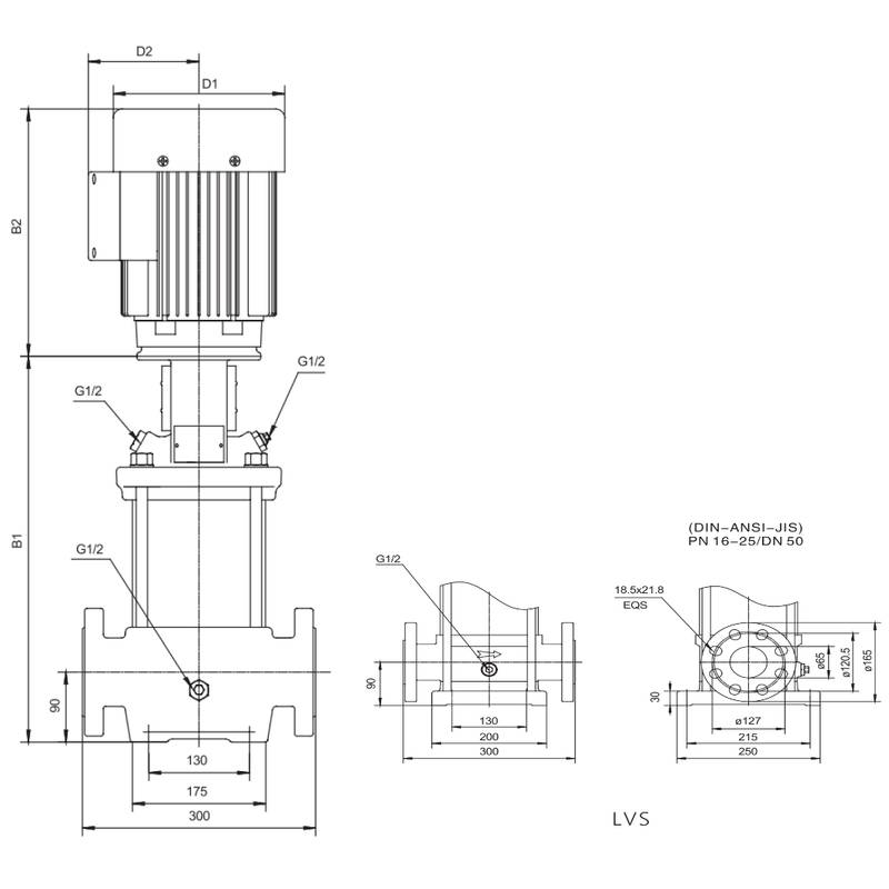 dimensional-drawing-lvs15 Насос повышения давления LEO LVS15-5 (380В)