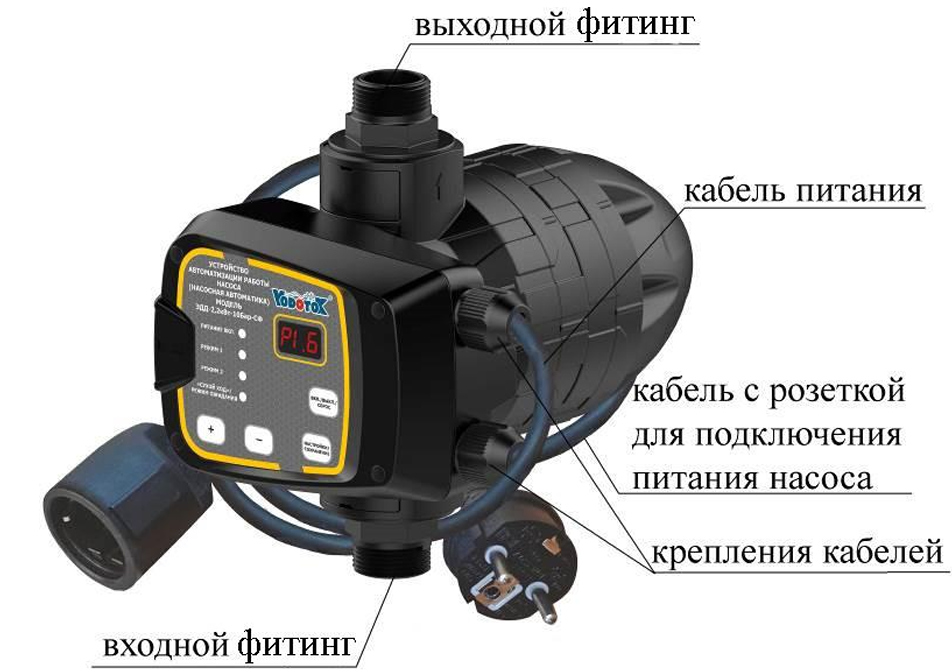 Устройство автоматизации работы насоса Vodotok ЭДД-2Н-2.2кВт-10Бар-СФ