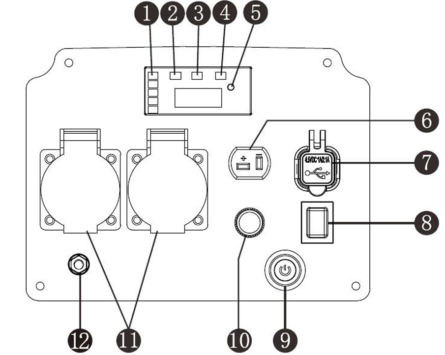 Генератор бензиновый инверторный закрытого типа Vodotok БГИЗ-2,9кВт-ЭС-ДУ