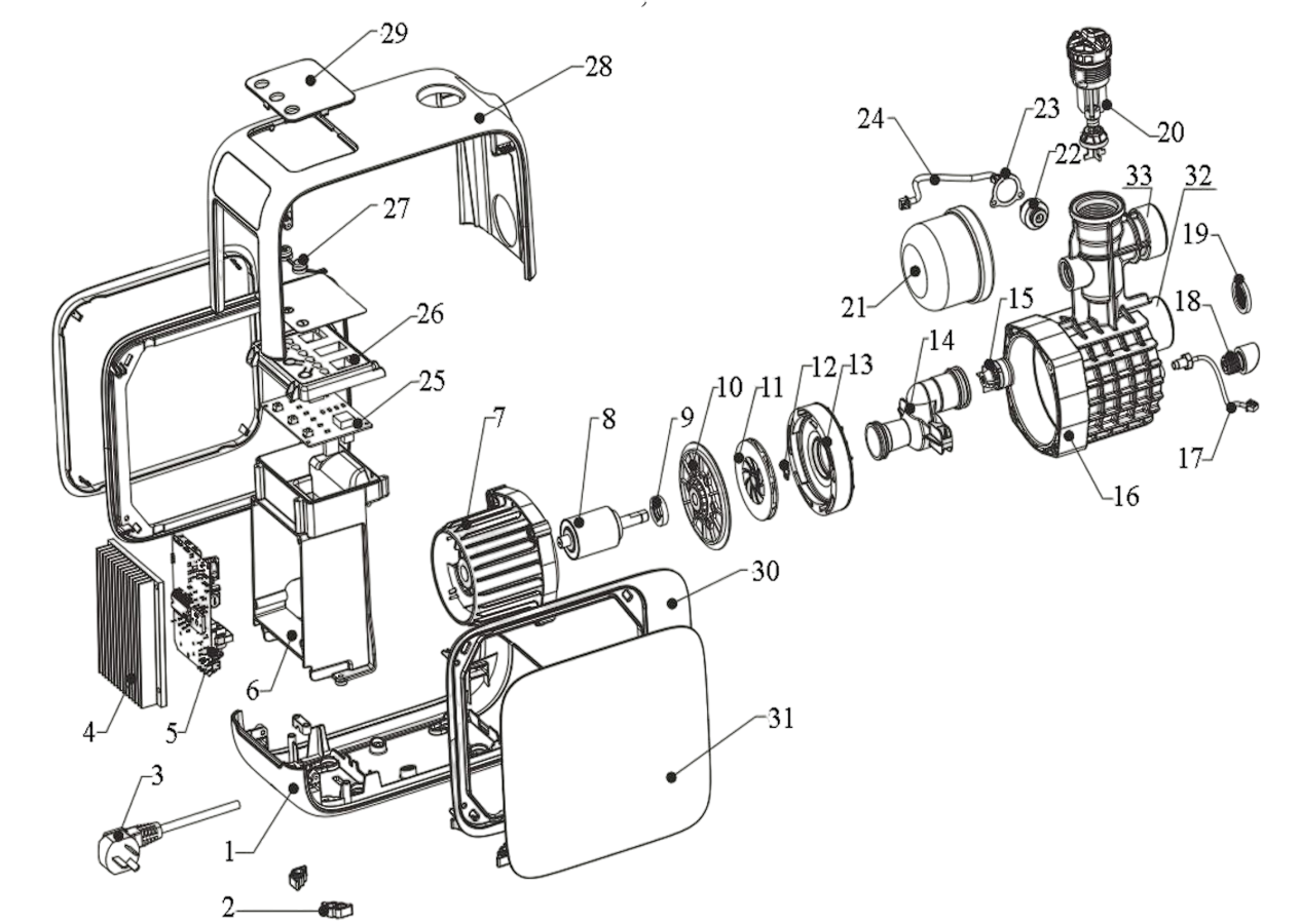 Насос самовсасывающий Vodotok НИМ-МР-1,5м³/ч-20м-300Вт-ПК