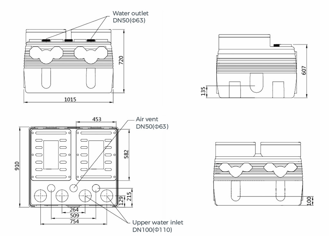 Насосная станция канализационная LEO WT600-25-15-2.2×2-NPA/QG