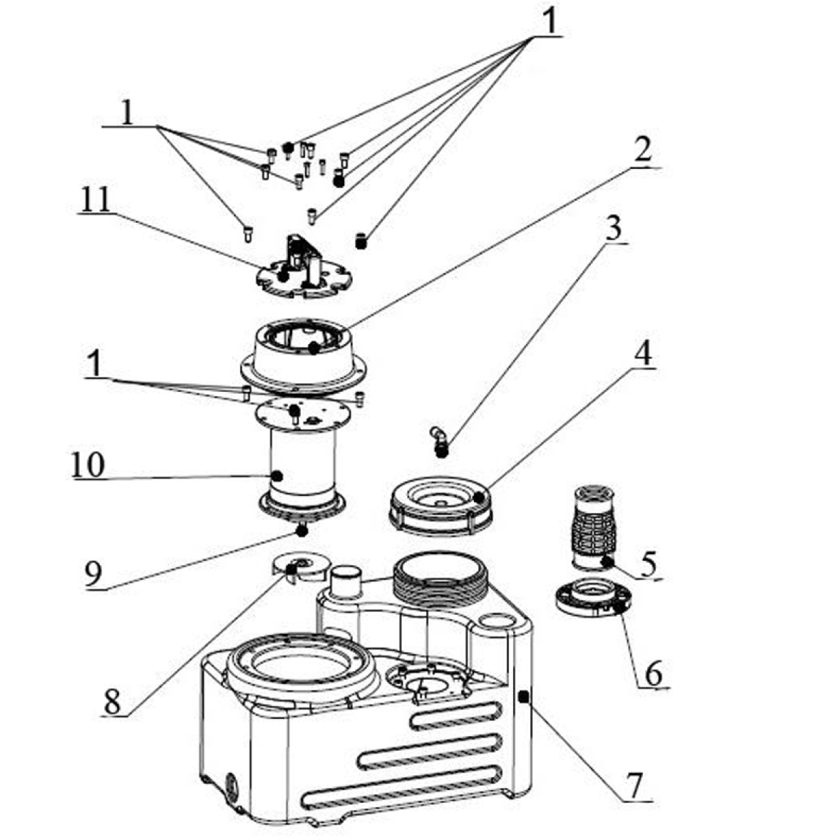 Насосная станция канализационная Vodotok КНС-ПМЧР-7м-9м3/ч-0,75кВт-30л