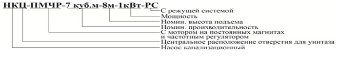 Насос канализационный Vodotok НКЦ-ПМЧР-7 куб.м-8м-1кВт-РС