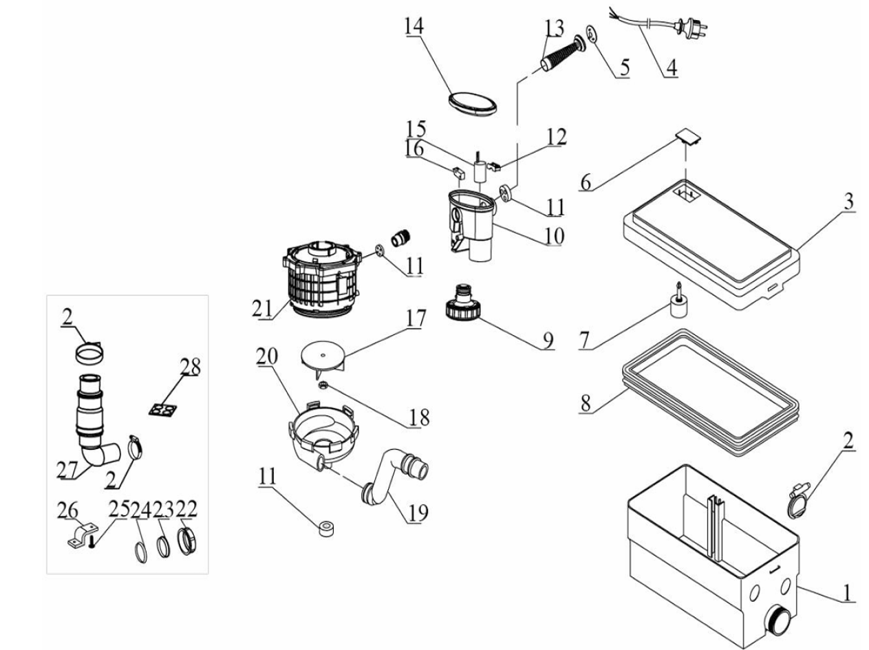 Насос канализационный Vodotok НК-250