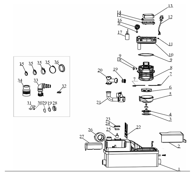 Насос канализационный Vodotok НК-800