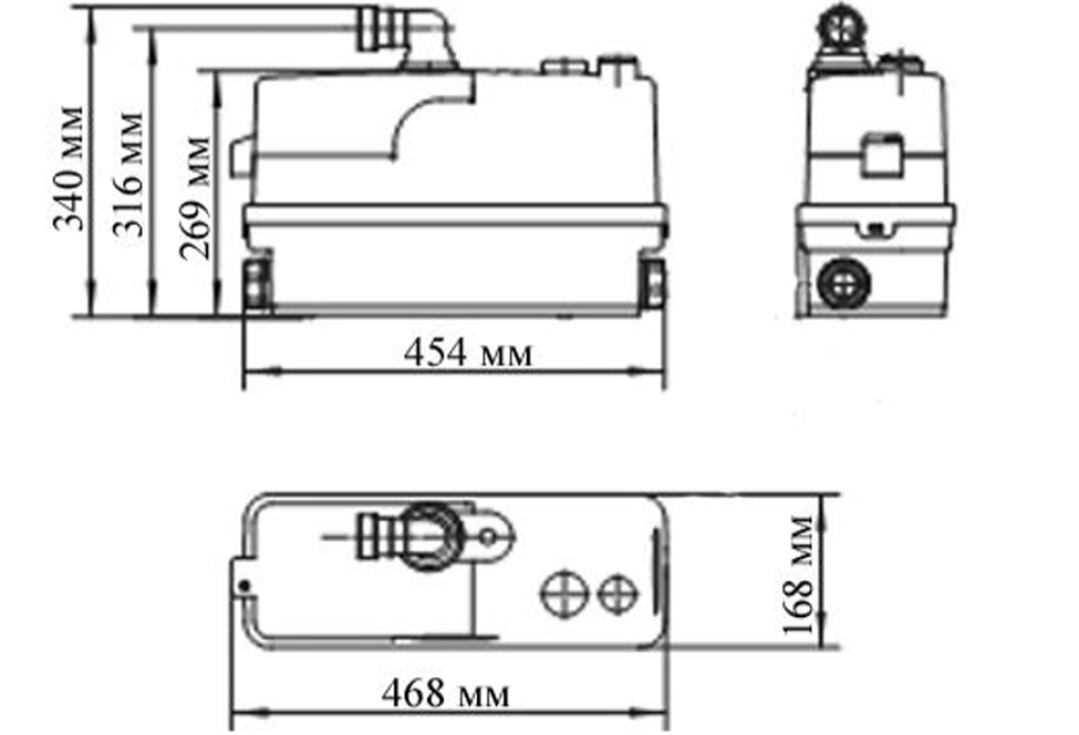 Насос сантехнический LEO WC601C