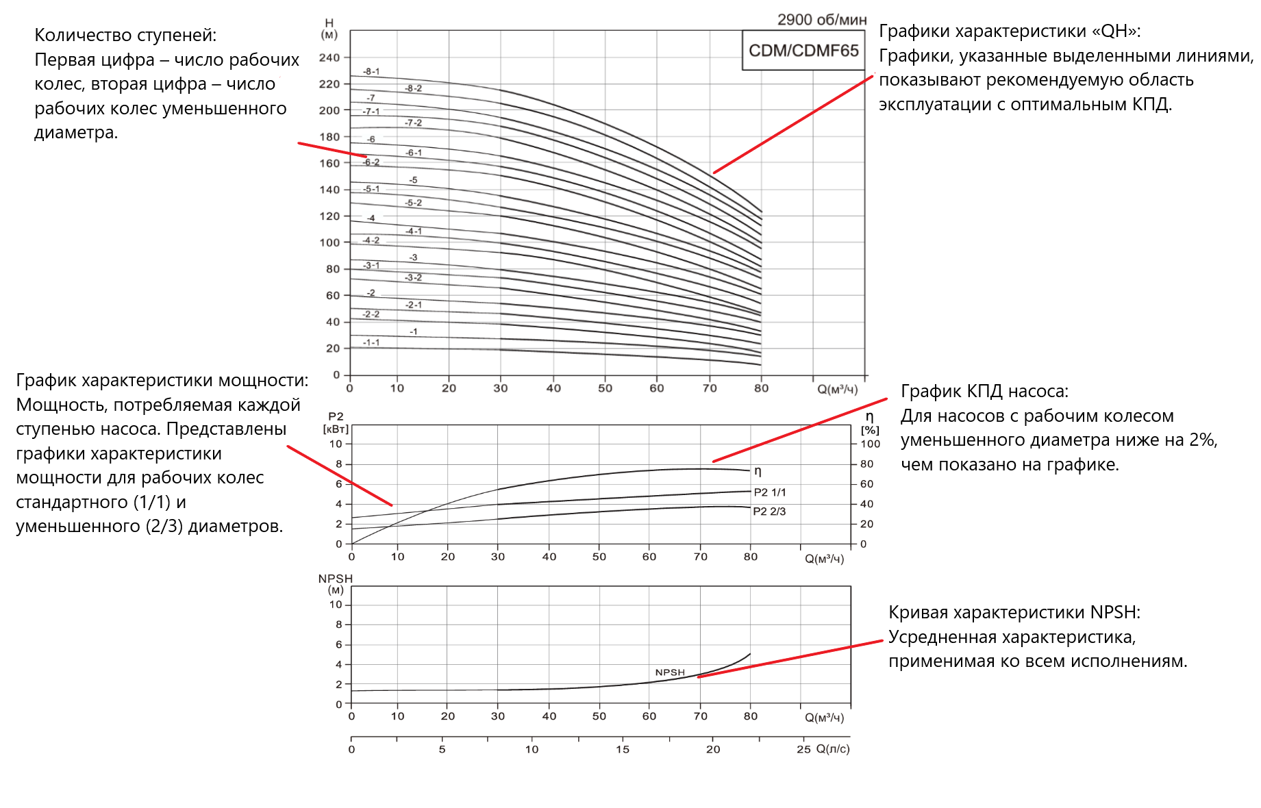 Насос вертикальный многоступенчатый CNP CDM65-4 (стандартное исполнение)