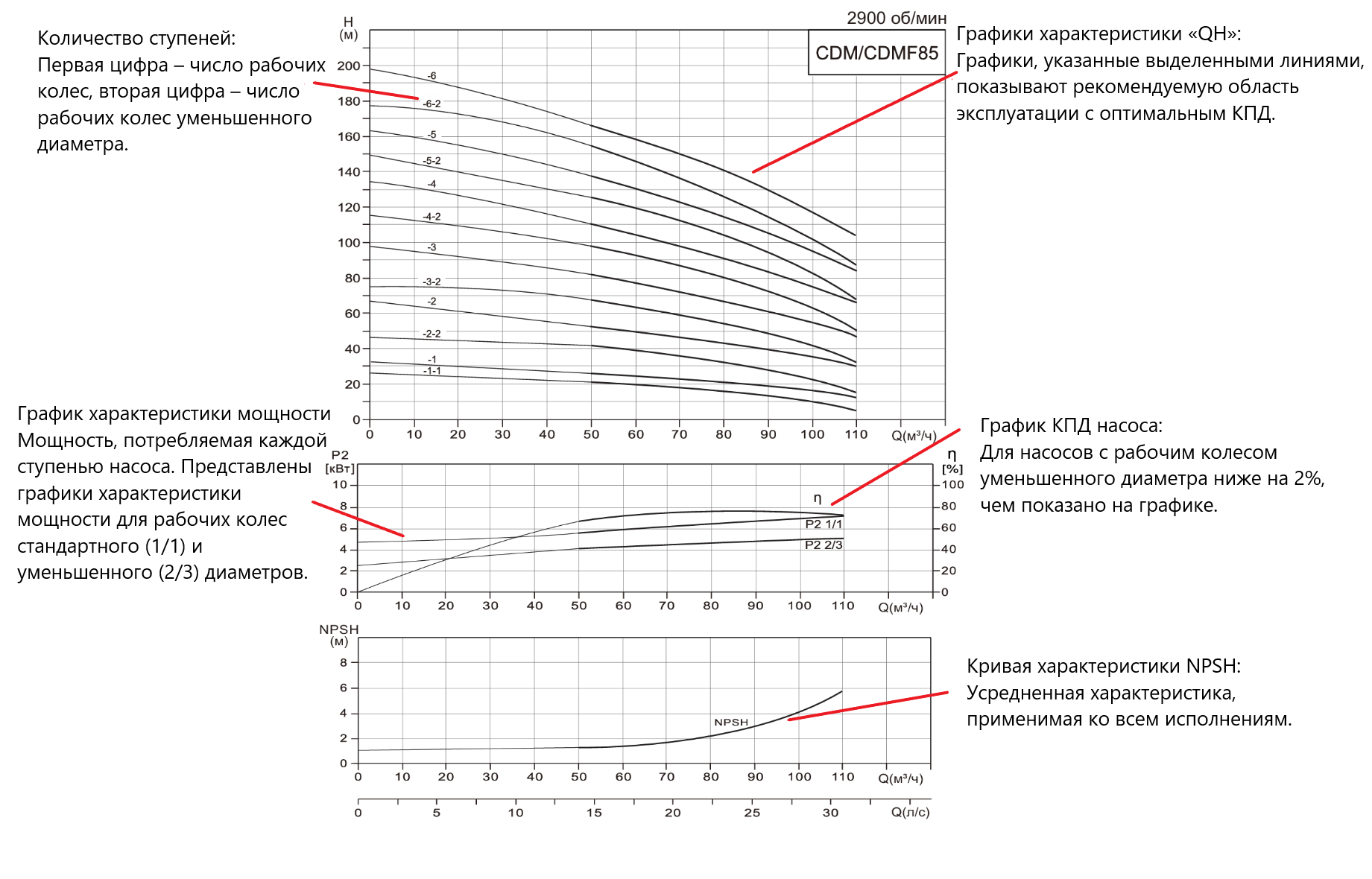 Насос вертикальный многоступенчатый CNP CDM85-5 (стандартное исполнение)
