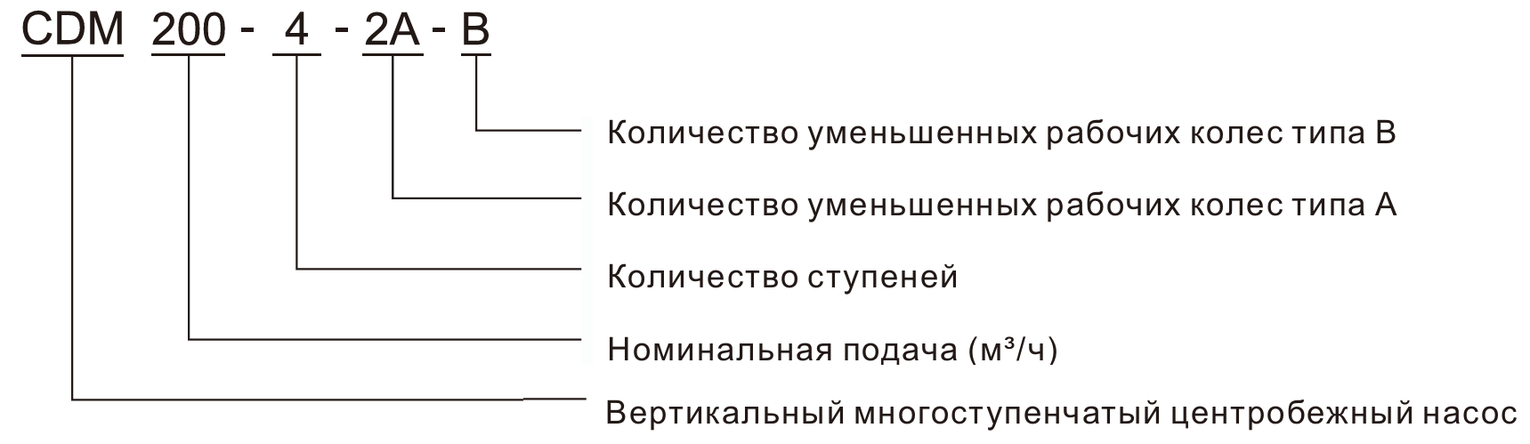 Насос вертикальный многоступенчатый CNP CDM200-2 (высокотемпературное исполнение)