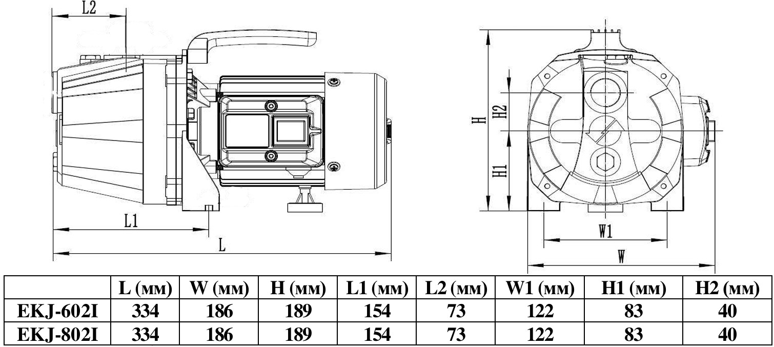 Насос LEO EKJ-802I