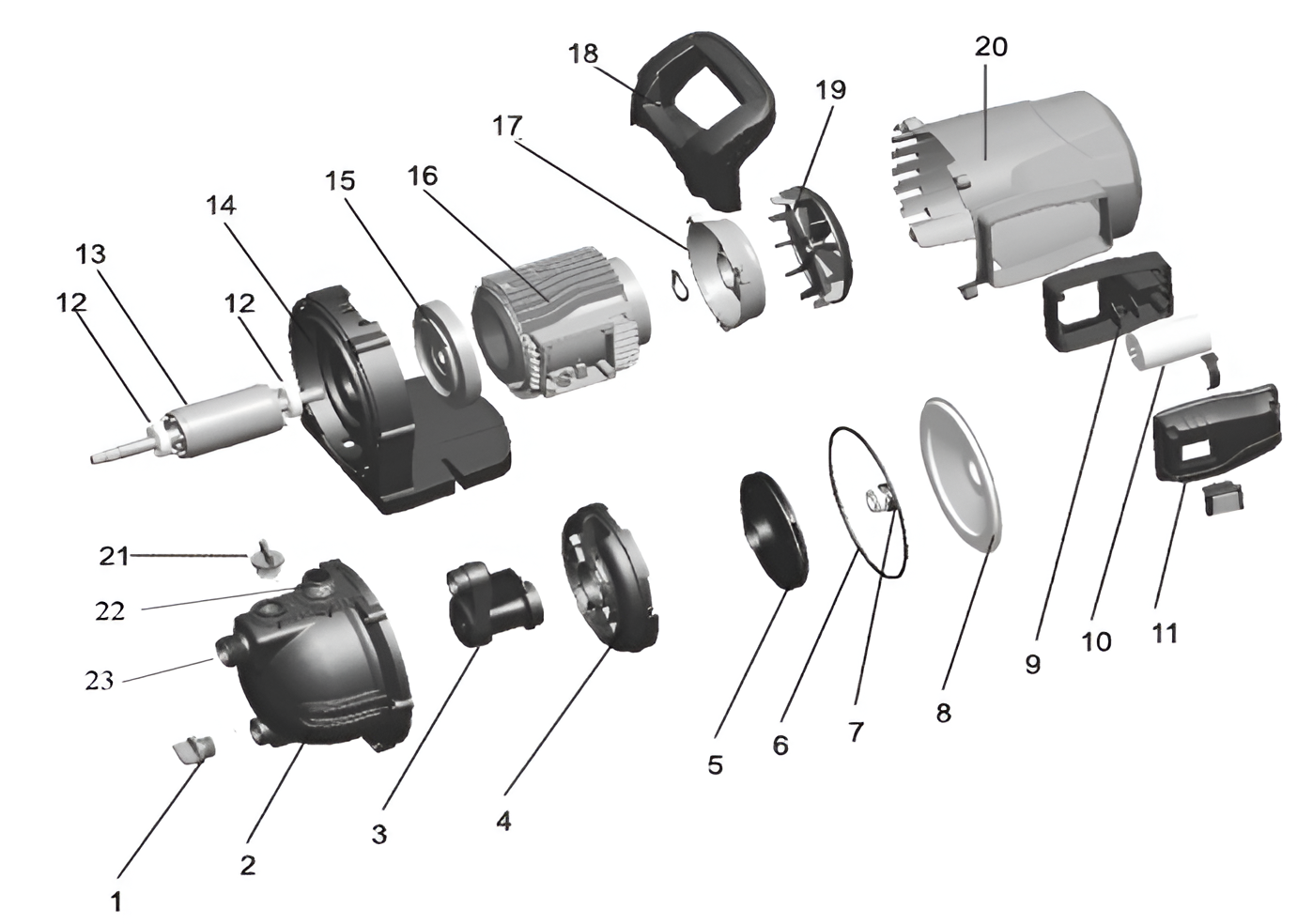 Насос LEO EKJ-1202P