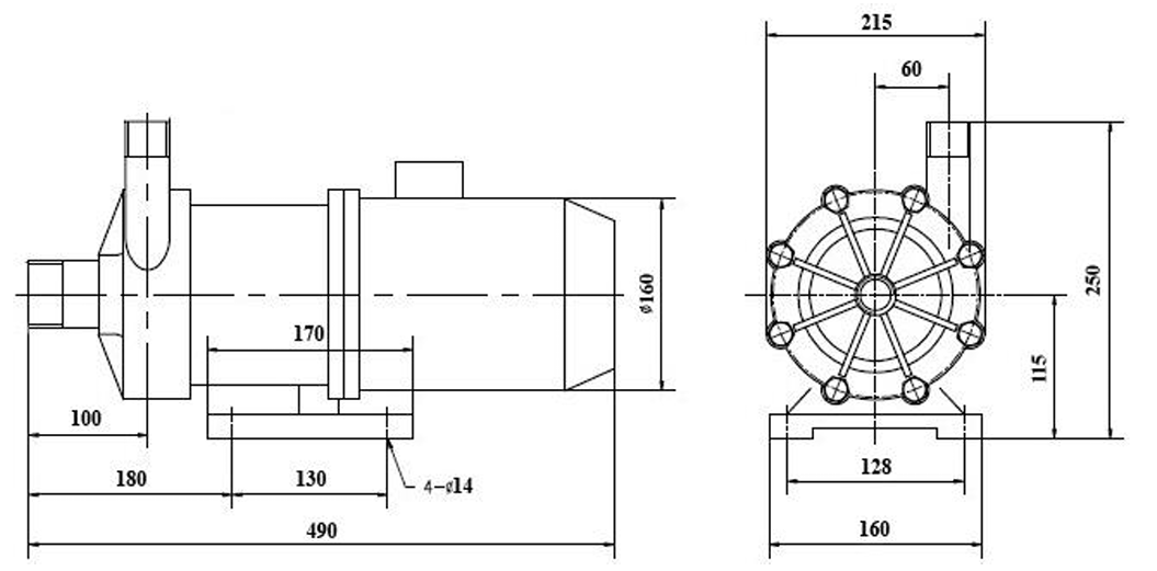 Насос центробежный с магнитным приводом Vodotok MPH-401CV5-D (380В)